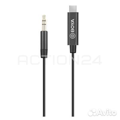 Переходник Boya BY-K2 3,5 мм.TRS (Папа) на Type-C