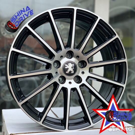 Диски Peugeot R18 5x108 Black Gloss Groove