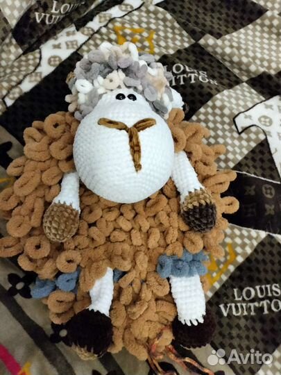 Мягкая игрушка овечка,пижамница,комфортер,подарок