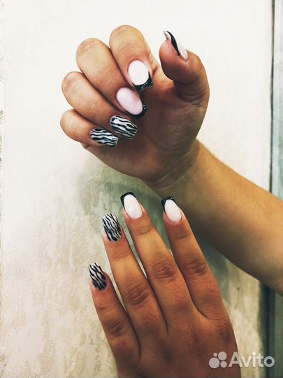 Маникюр наращивание