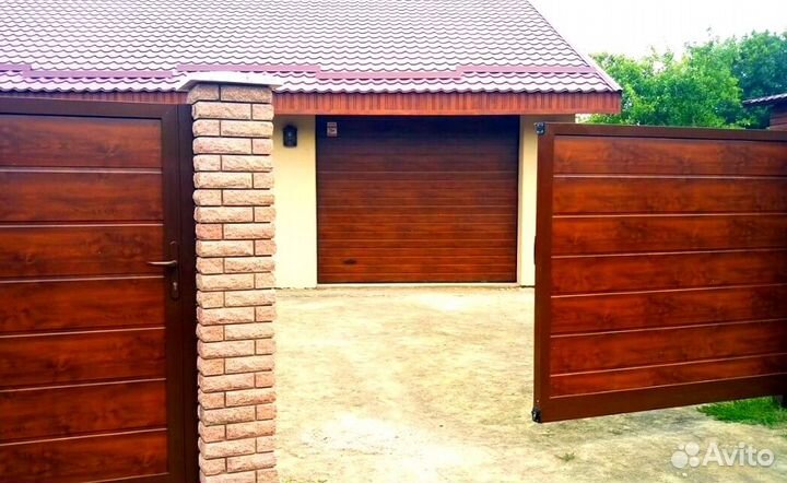 Ворота откатные металлические прочные