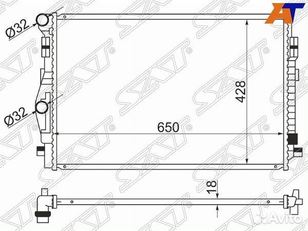 Радиатор audi A3