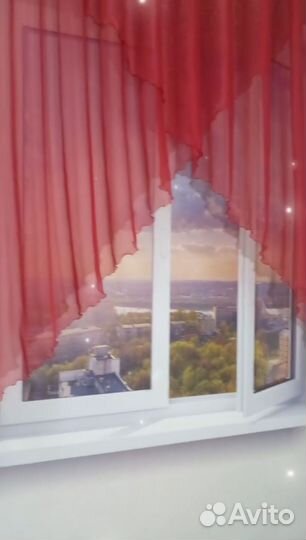 Тюль на кухню, новая