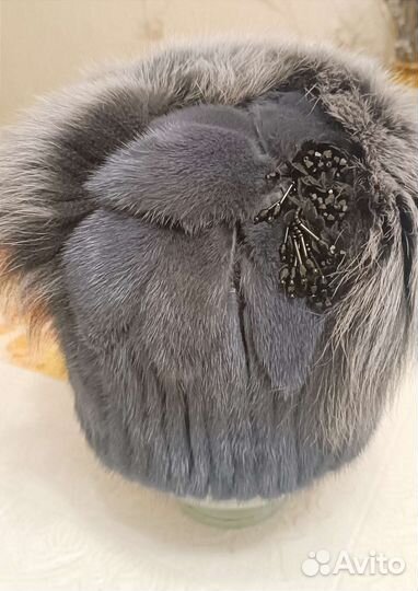 Шапка норковая женская