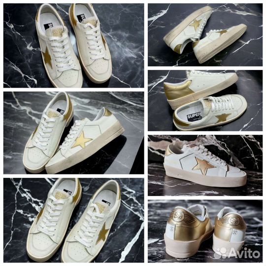 Кроссовки кожаные Golden Goose в ассортименте