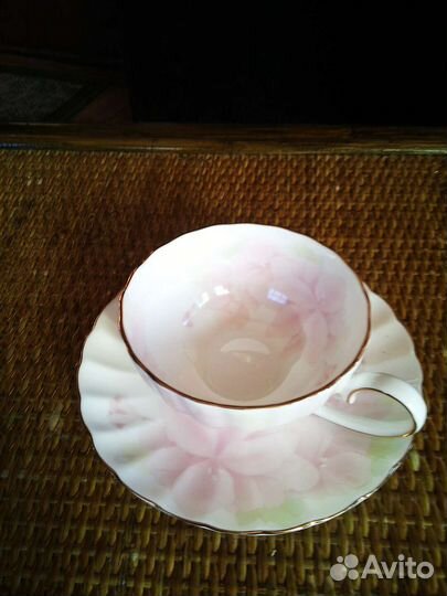 Чашка с блюдцем фарфор, винтаж