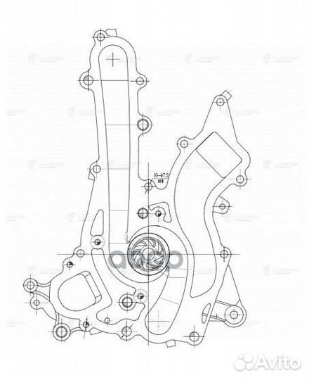 Насос водяной для а/м Mercedes-Benz E (W212)