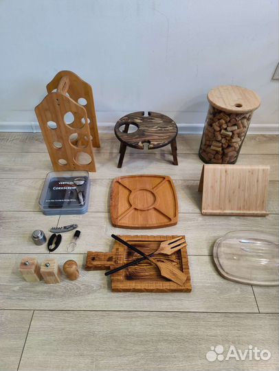 Набор для вина деревянный