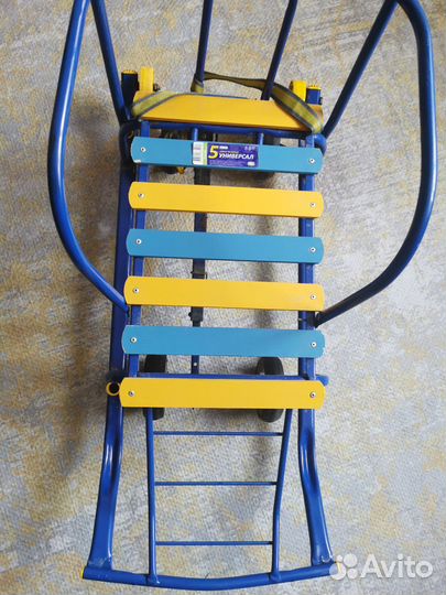 Санки на колёсах с чехлом