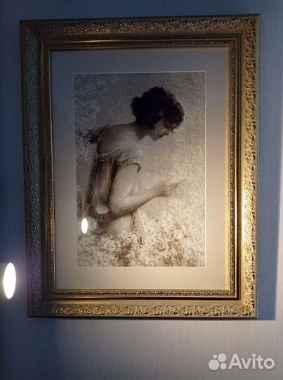 Картина вышитая крестом, ручная работа