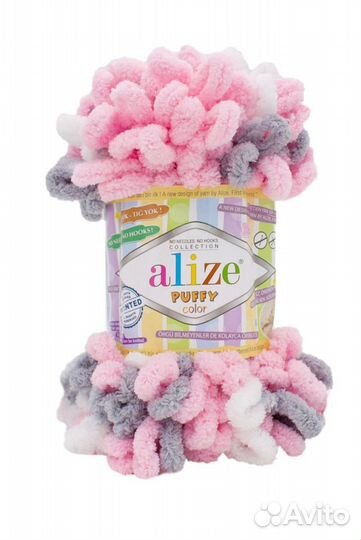 Пряжа ализе пуффи колор