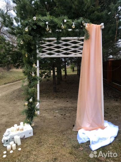 Оформление свадебного торжества, аренда декора