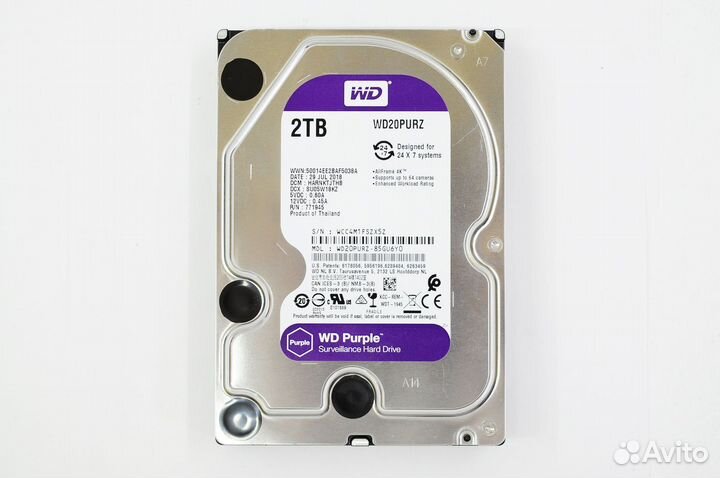 3.5 SATA HDD 2TB Western Digital wd20purz