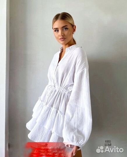 Платье летнее муслиновое