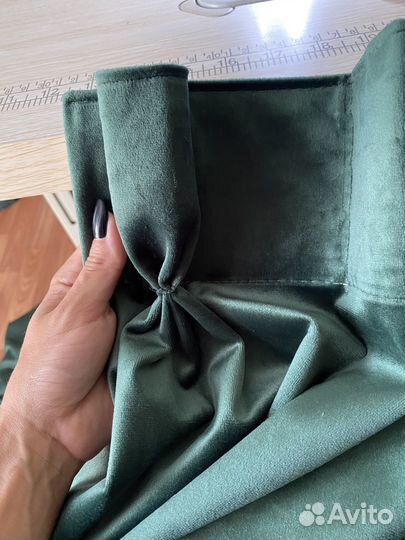 Шторы бархат ручная складка