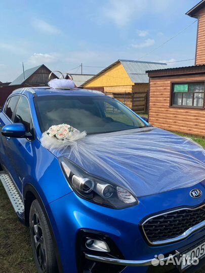 Свадебное украшение на машину