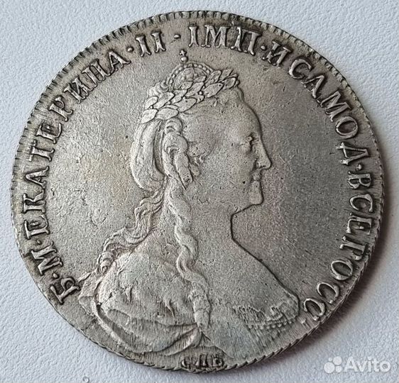 1 Рубль 1777 г. Императрица-Екатерина2