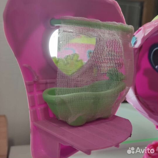 Розовый кукольный домик, для пони маленький