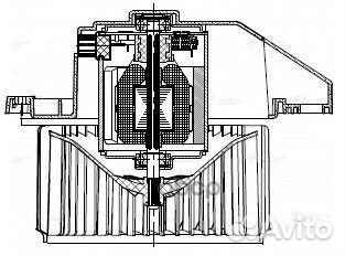 Мотор отопителя Hyundai Solaris II 17, Creta II
