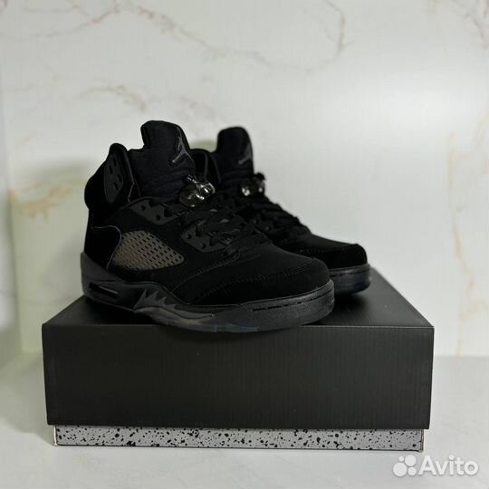 Кроссовки nike air jordan 5 black