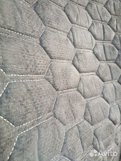 Накидки пара на сидение из Алькантары соты черные