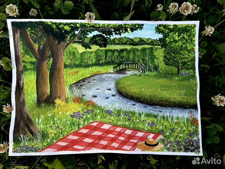 Картина акварель