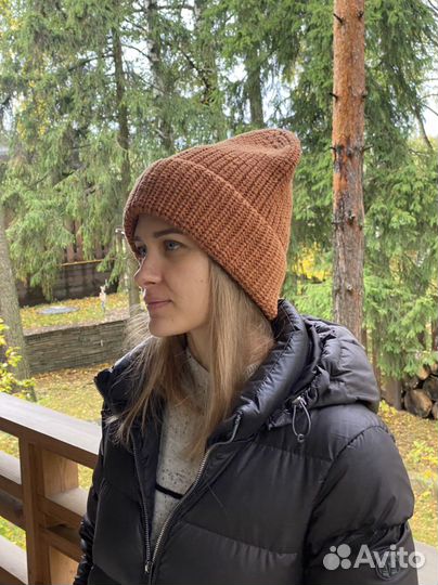Шапка женская вязаная ручная работа