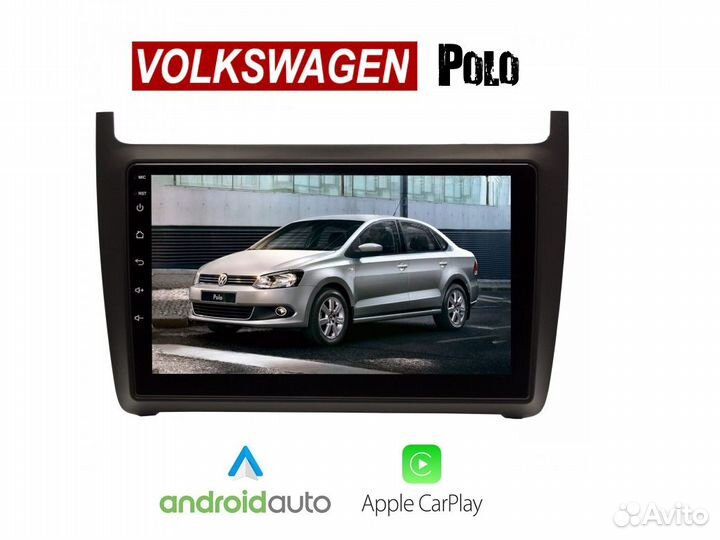 Topway Volkswagen Polo sedan LTE CarPlay 4/32гб