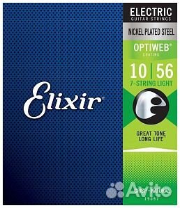 Струны 10-56 Elixir 19057 7 String optiweb