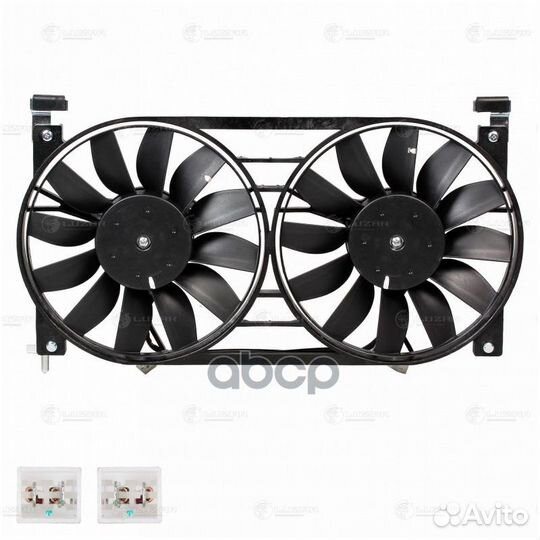 Э/вентиляторы охл. с кожухом (2 вент.) для а/м