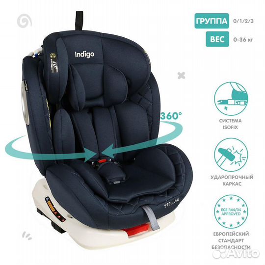 Автокресло с рождения до 36 кг