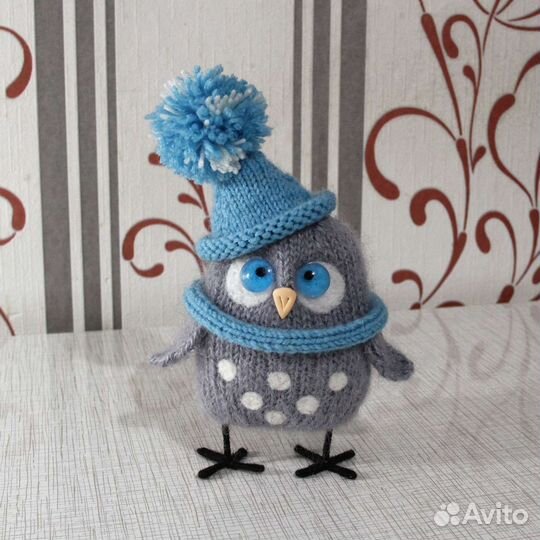 Совята вязаные. Интерьерные игрушки