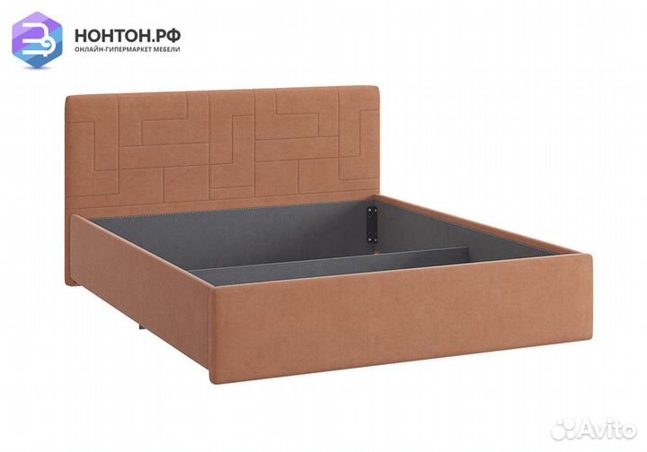 Кровать Лора 2 1.6 м персик