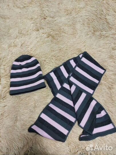 Комплект шапка, шарф