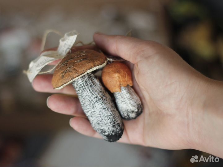 Набор елочных игрушек папье-маше 