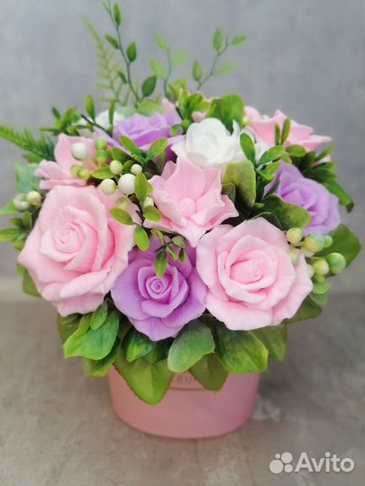 Букет цветов из мыла