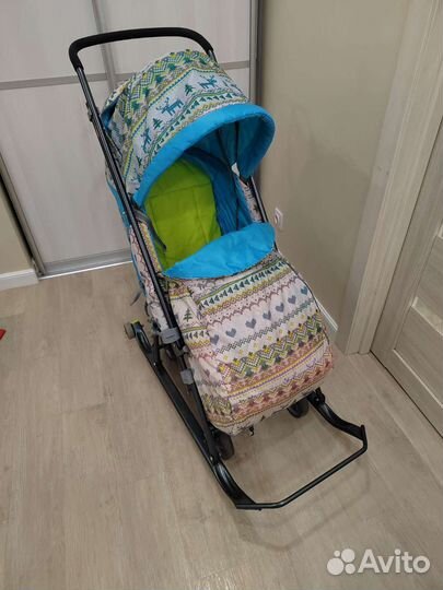 Детские санки коляска