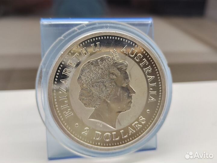 Монета 2003 Australia 2 oz Silver Kookaburra