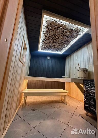 Панно из можжевельника для бани