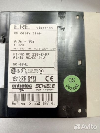 Реле времени Entrelec ERE