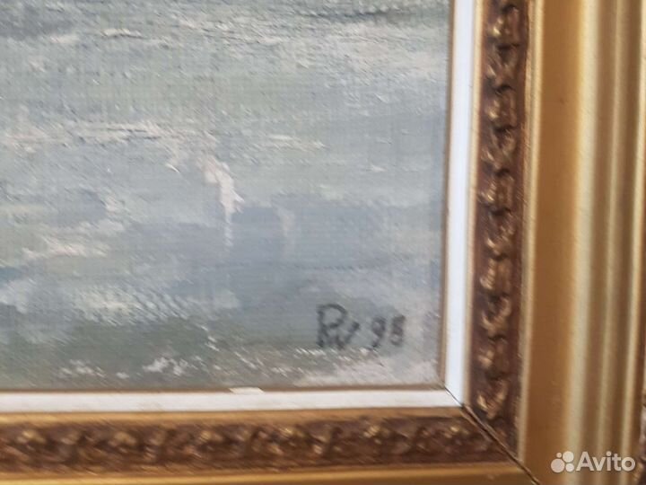 Рябцев В.М. Картина холст масло багет