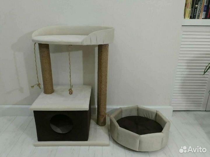 Домик для кошки- когтеточка- лежанка