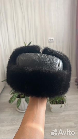 Норковая шапка мужская новая