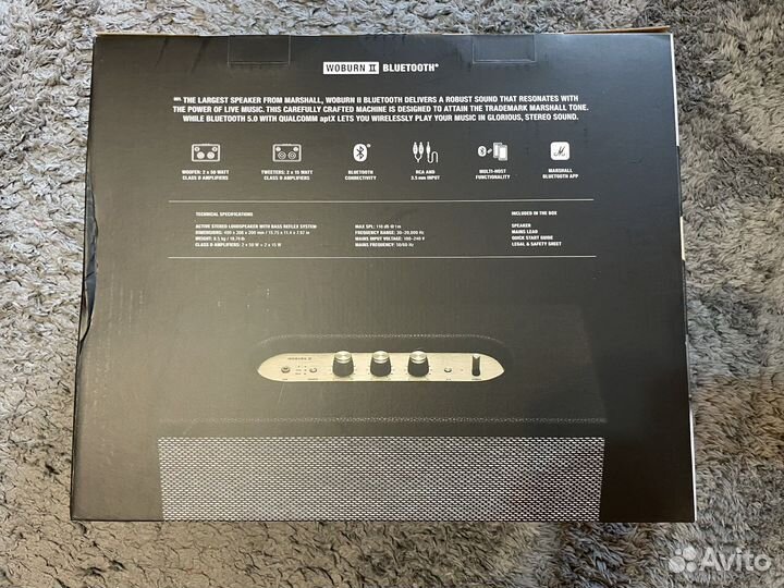 Портативная колонка Marshall Woburn II Black