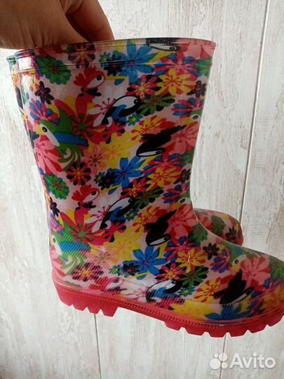 Детские резиновые сапоги 28 размер