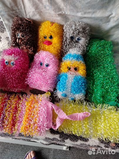 Мочалка ручной работы