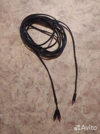 Аудио кабель RCA, AUX jack 3.5 тюльпан