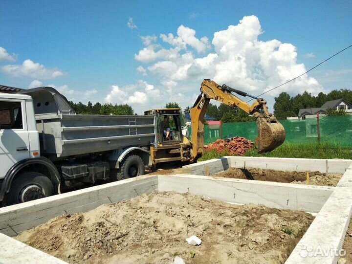 Песок, щебень, отсев, земля, глина