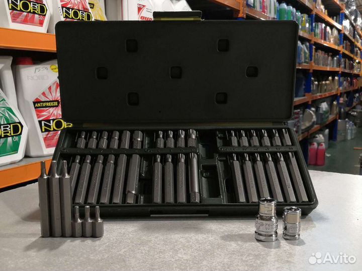 Набор вставок Torx, Spline, Hex 3/8 40 пр