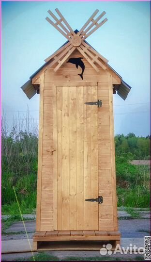 Уличный туалет деревянный Д525